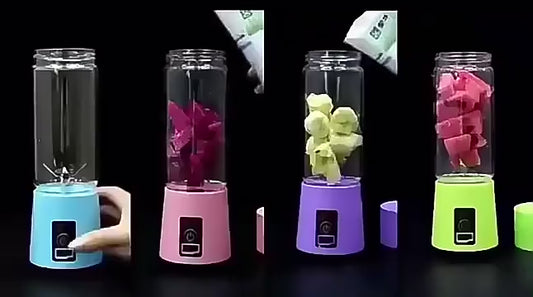 6 Blade Juicer- Portable Electric 6 Blade USB Juice Maker (380 ml)