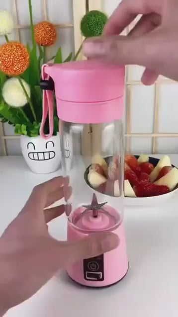 6 Blade Juicer- Portable Electric 6 Blade USB Juice Maker (380 ml)